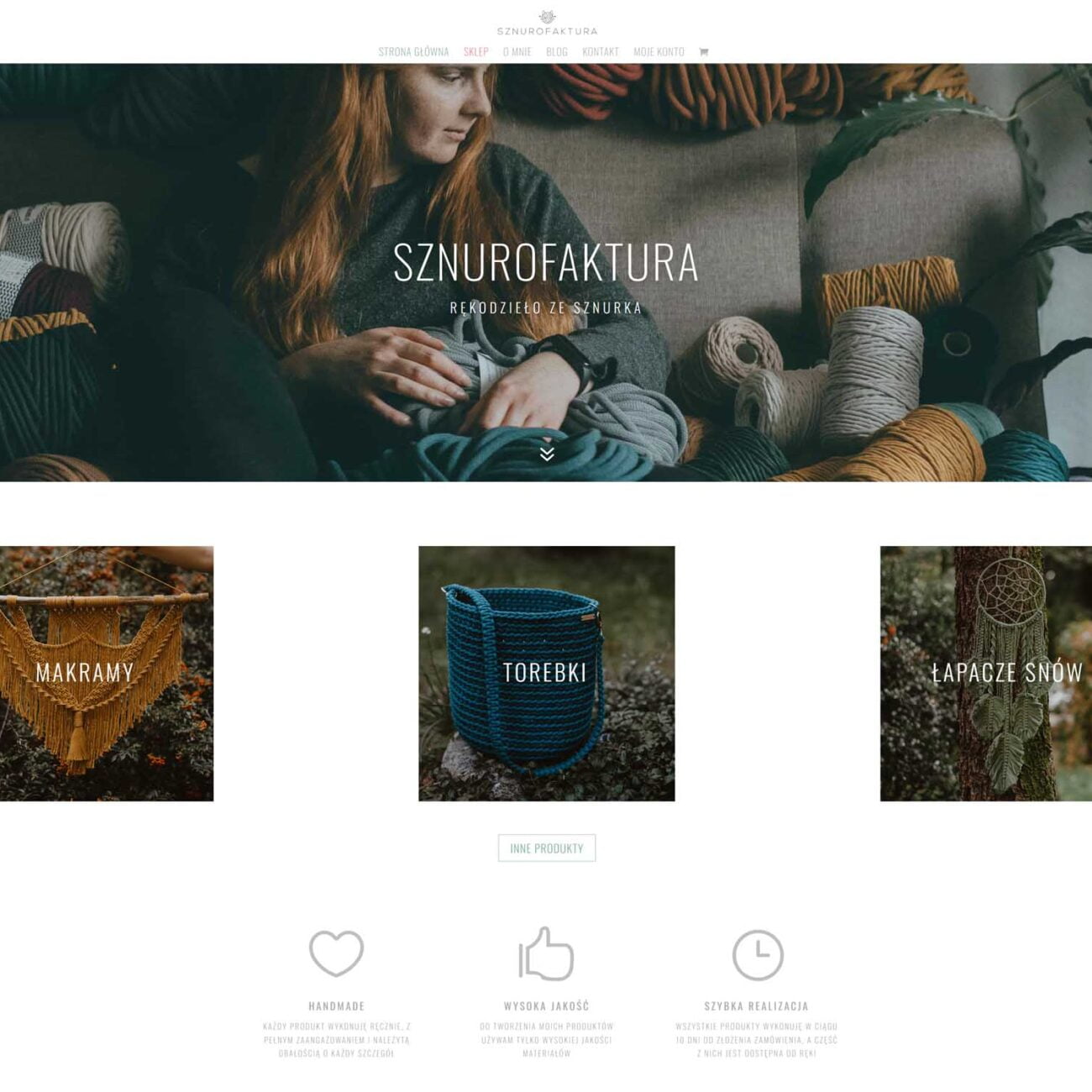 Strona wykonana dla Sznurofaktura przez Studio A7