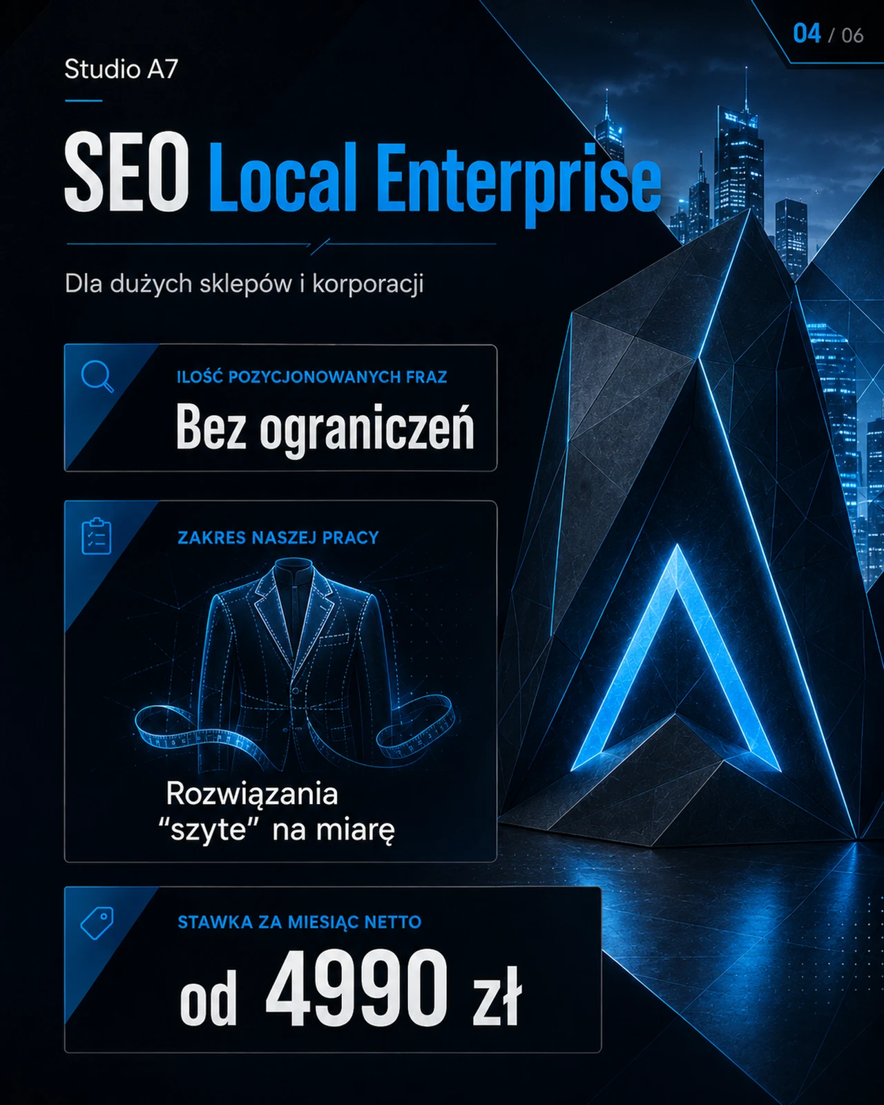 SEO Local pakiet Enterprise dla Pruszkowa - Studio A7