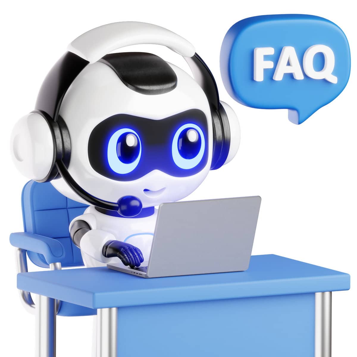 Robot podczas obsługi klienta - wyszukiwanie przy pomocy AI Mode - Tryb AI