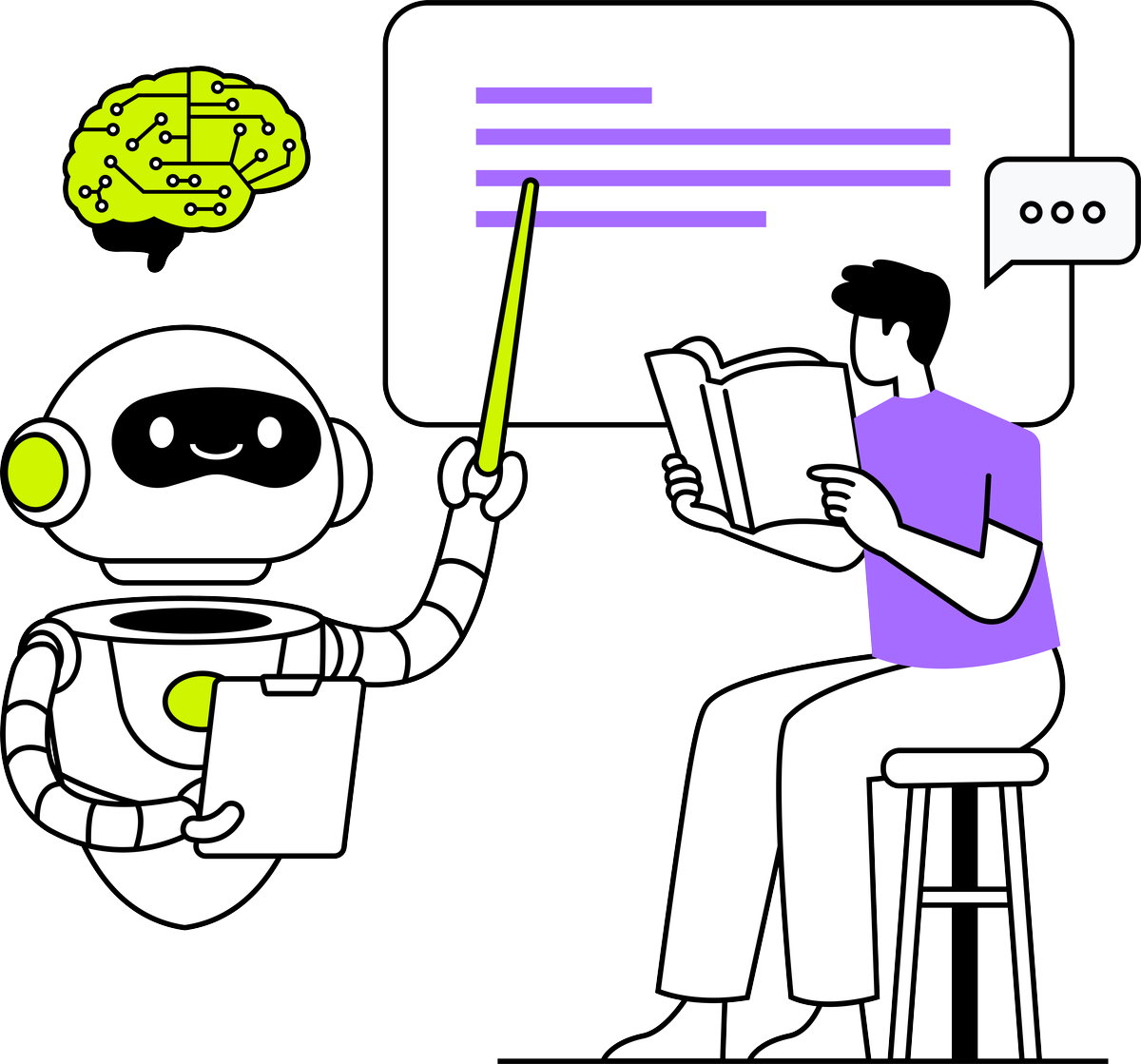 AI Mode (Tryb AI) - Robot uczy pracownika - edukacja AI