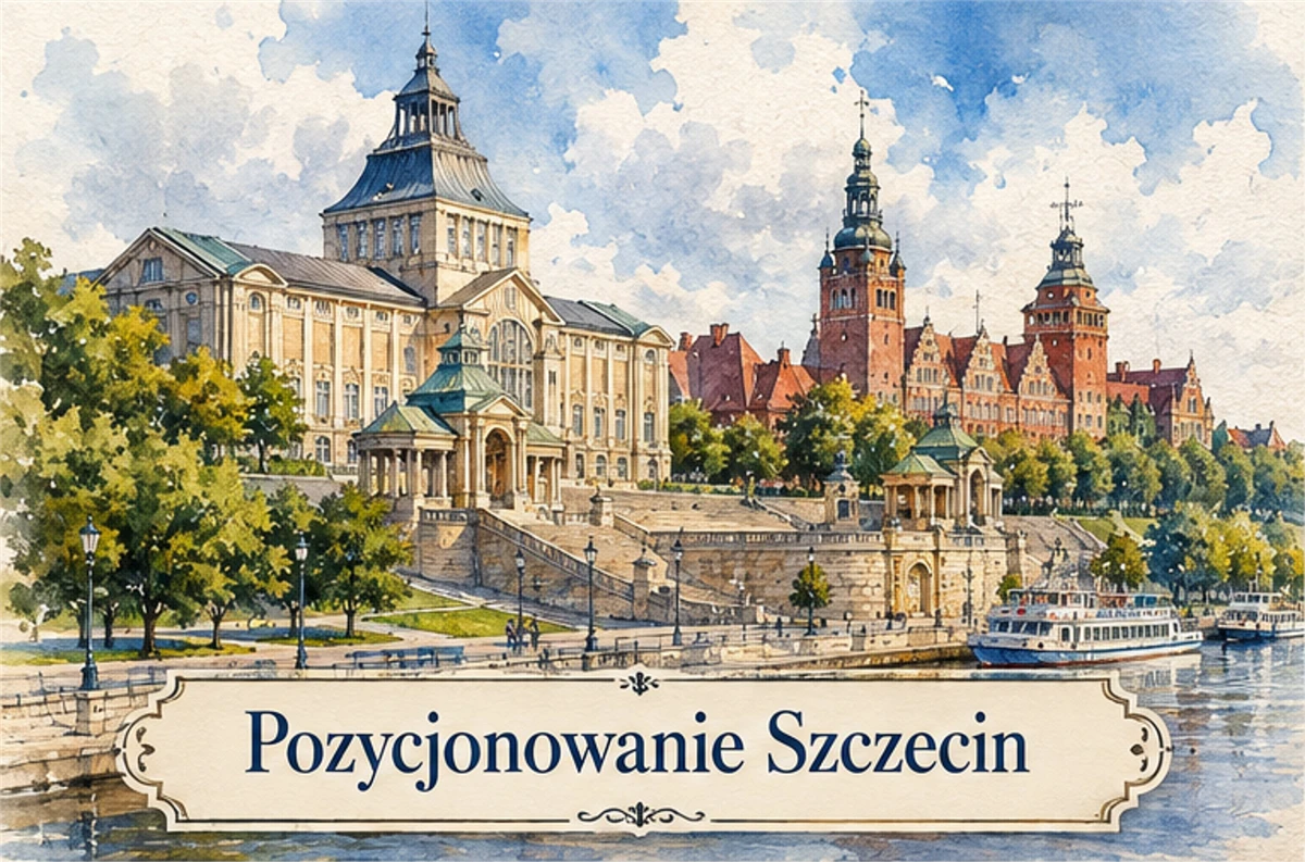 SEO Szczecin - panorama miasta (ai-gen)