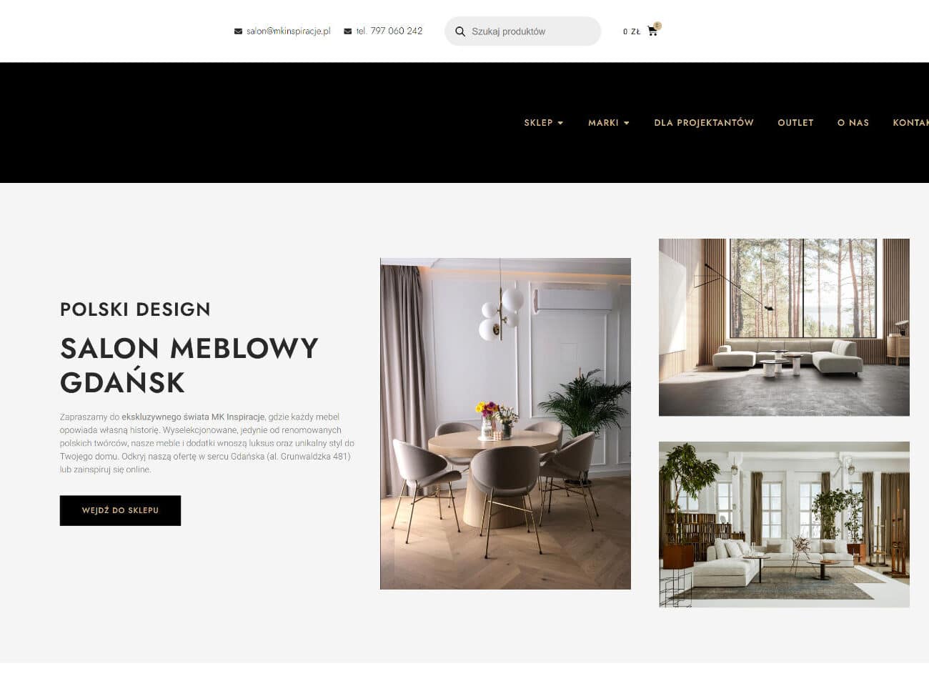 Sklep internetowy MK Inspiracje - strona główna