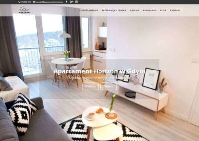 Strona WWW dla Apartamentu Horizon