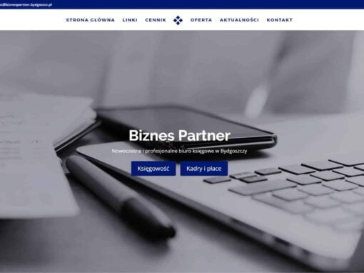 Strona WWW dla Biznes Partner