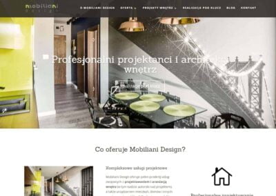 Strona WWW dla Mobiliani Design